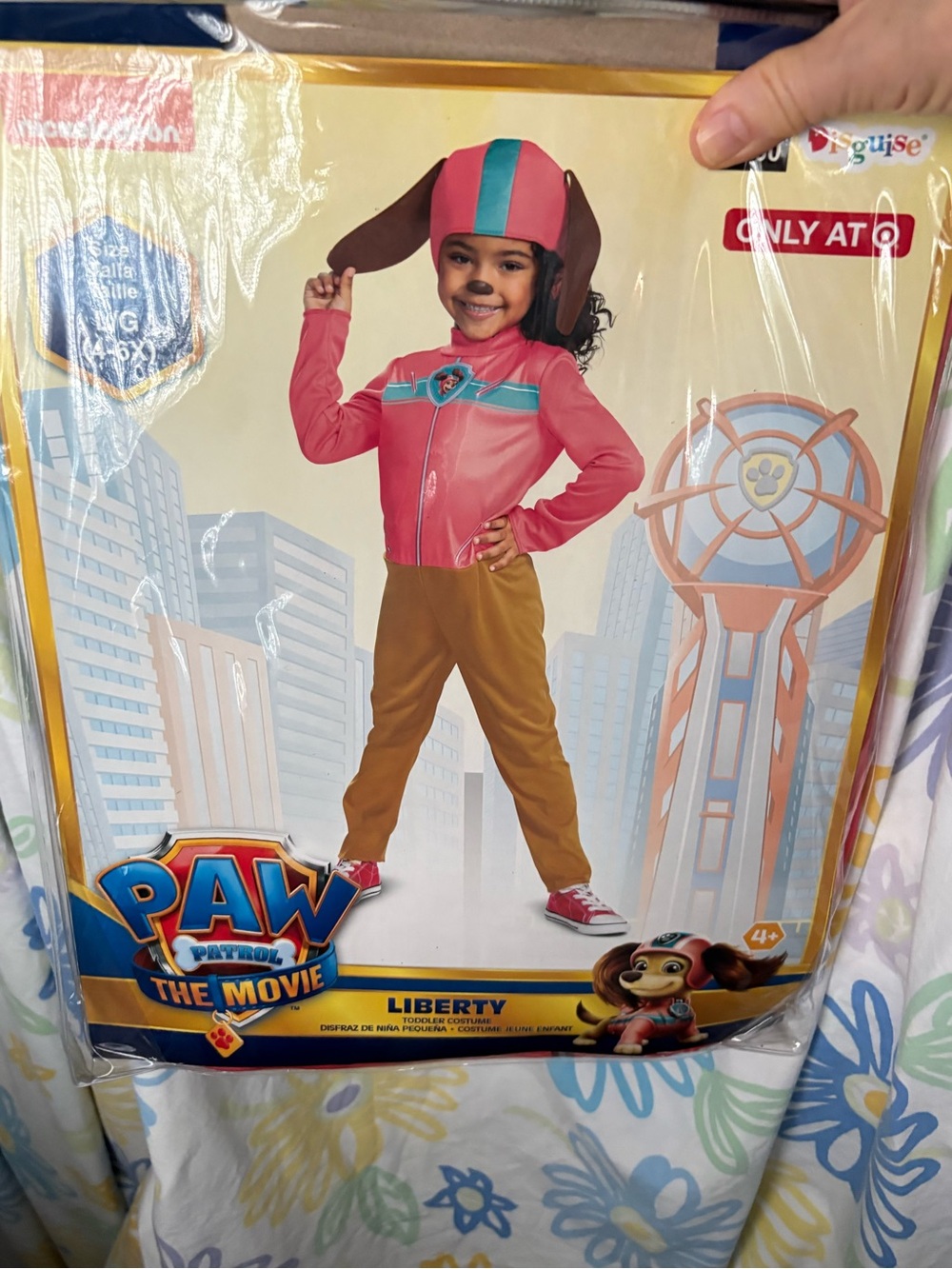 Paw Patrol Kids Superhero Costume - Pink, Teal, Brown 4+ nwt